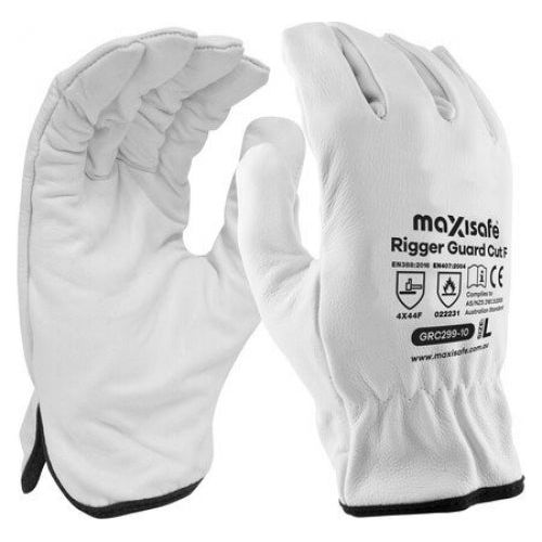 Maxisafe - Rigger Guard 5 Cut F Resistant Glove - Medium | GRC299-09-01