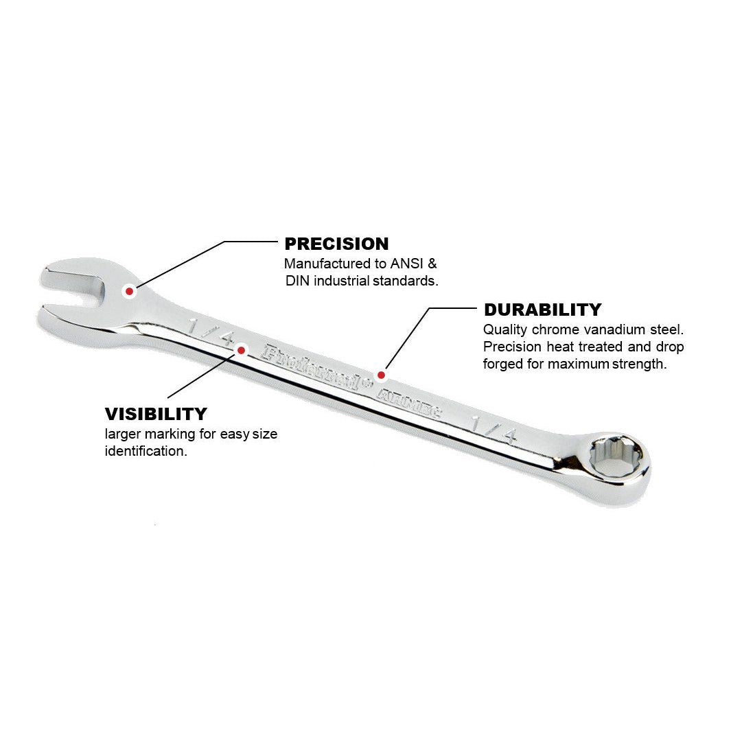 BBI - Proferred Combination Wrench 1/4" Chrome Finish | T46005