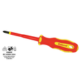 BBI - Proferred Insulated V Screwdriver 1/4" (slotted) x 6" Yellow Pp & Red Tpv Handle | T27005